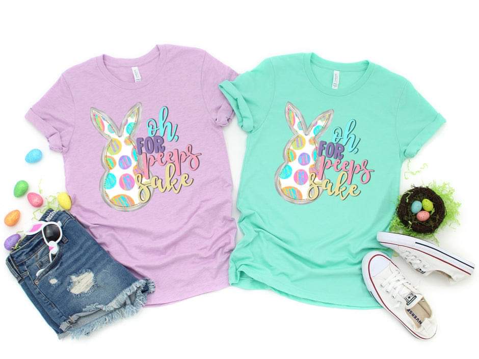 Oh For peeps sake COLORFUL PEEP DTF TRANSFER