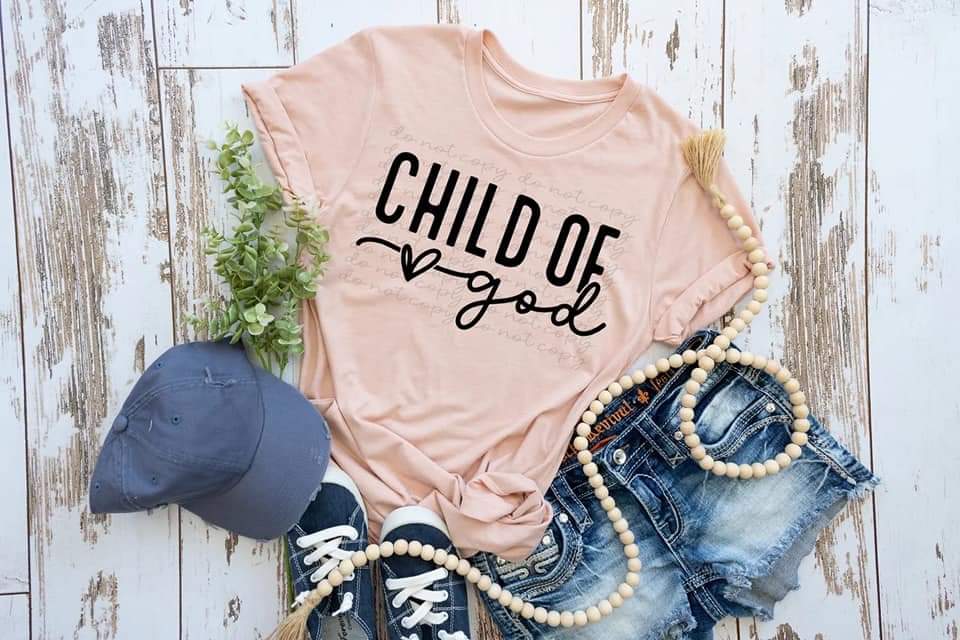 Child of God BLACK DTF TRANSFER