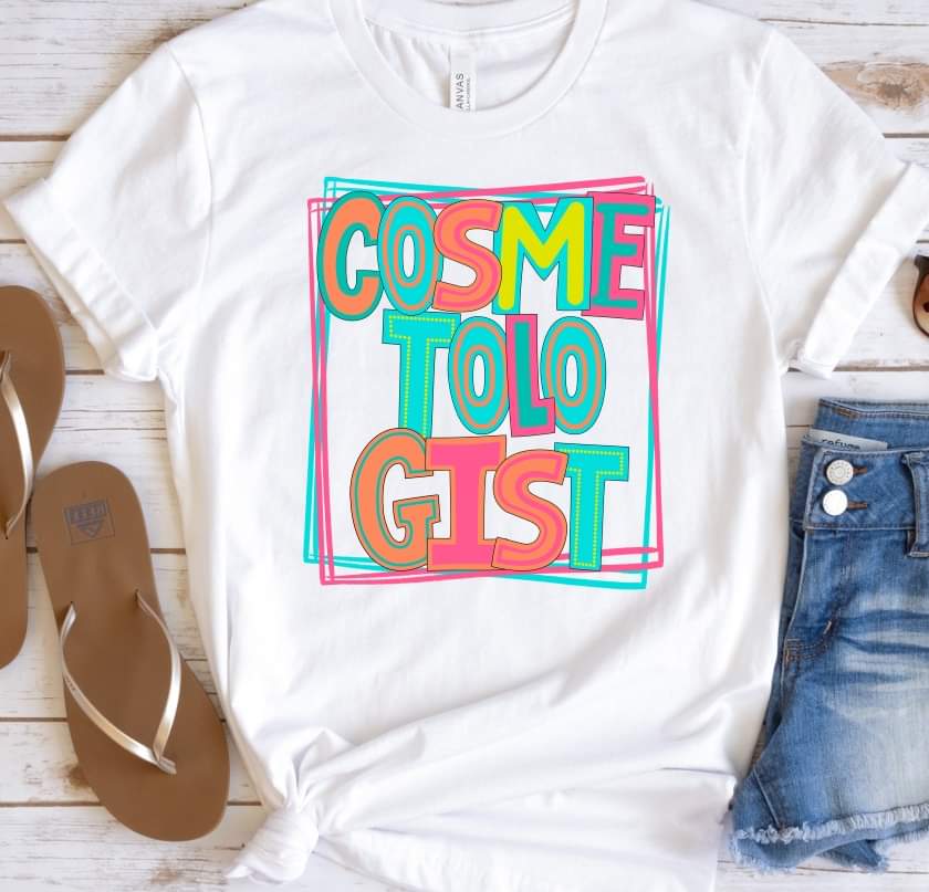 Cosmetologist with Frame 8087 DTF transfer