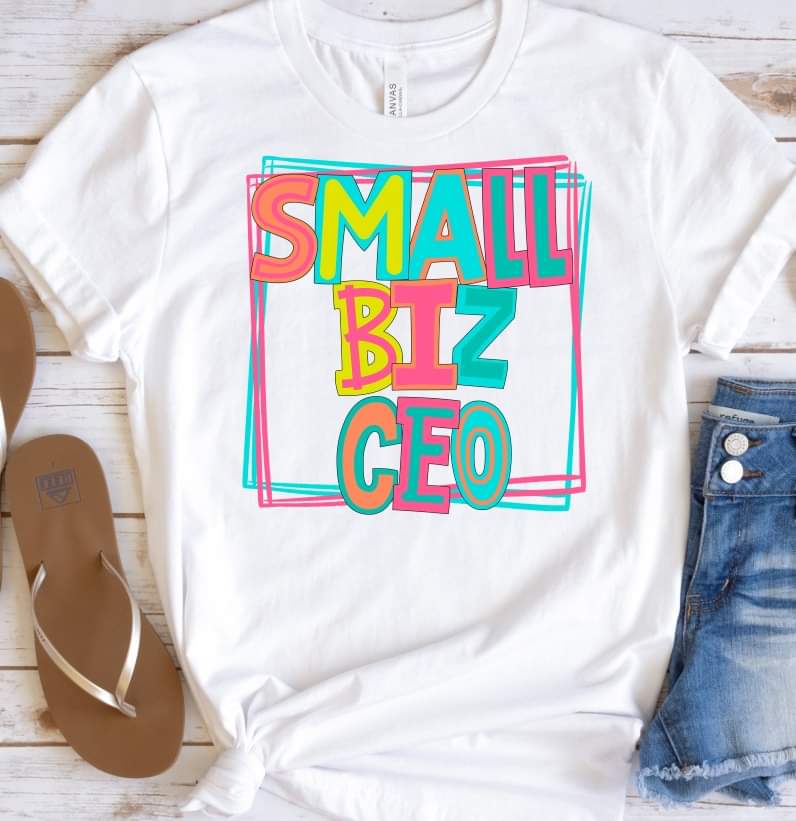 Small biz CEO with frame 8206 DTF transfer