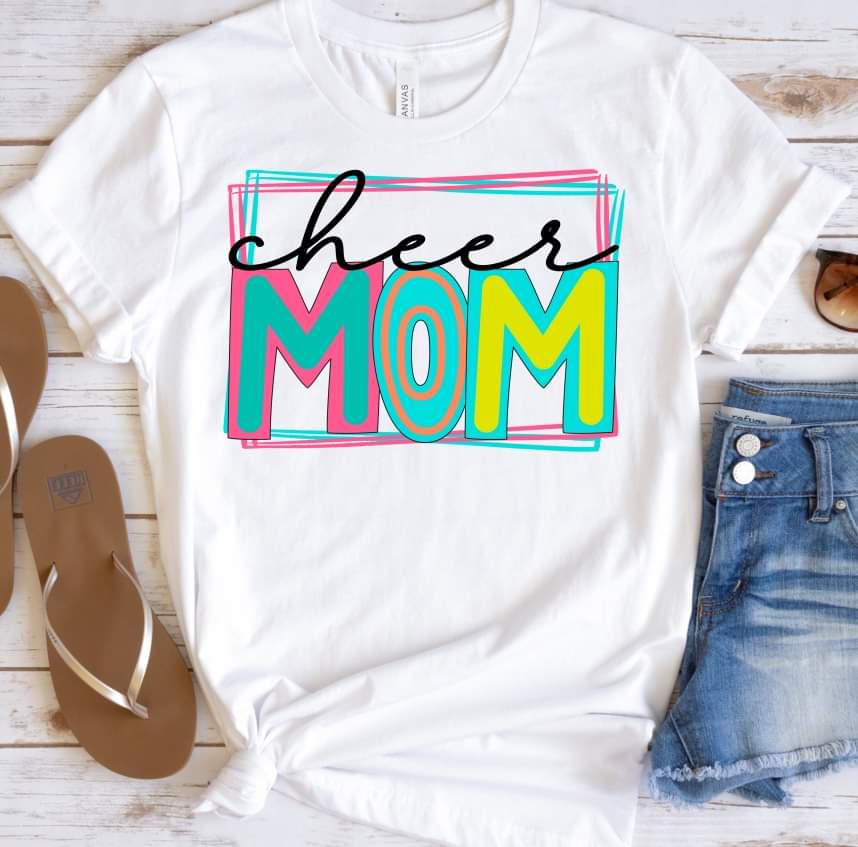 Cheer MOM with frame 8078 DTF transfer