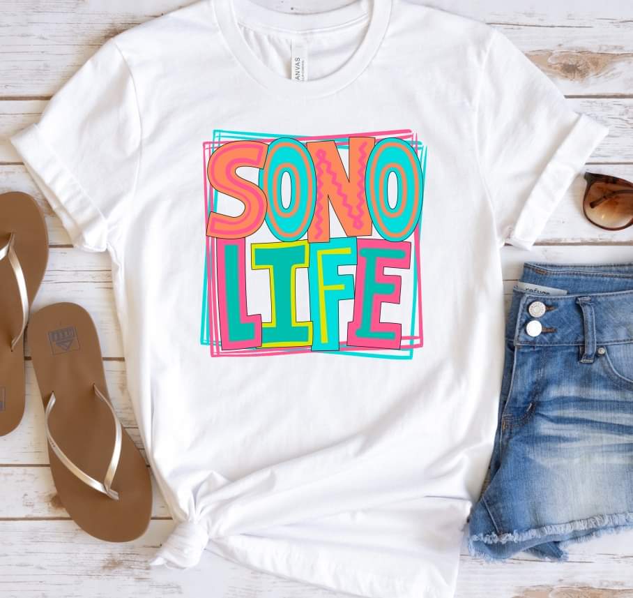 Sono life with frame 8209 DTF transfer