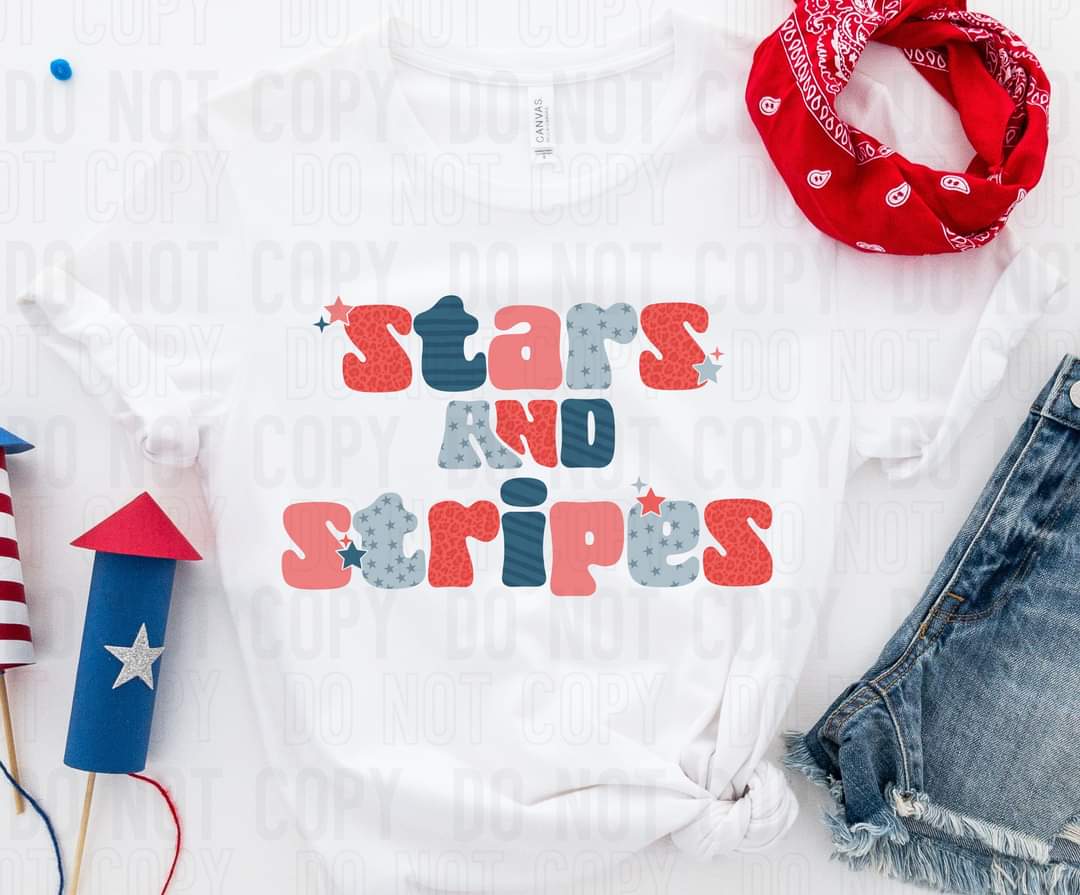 Stars and stripes (SBB) DTF transfer