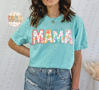 Mama colorful leopard faux DTF transfer