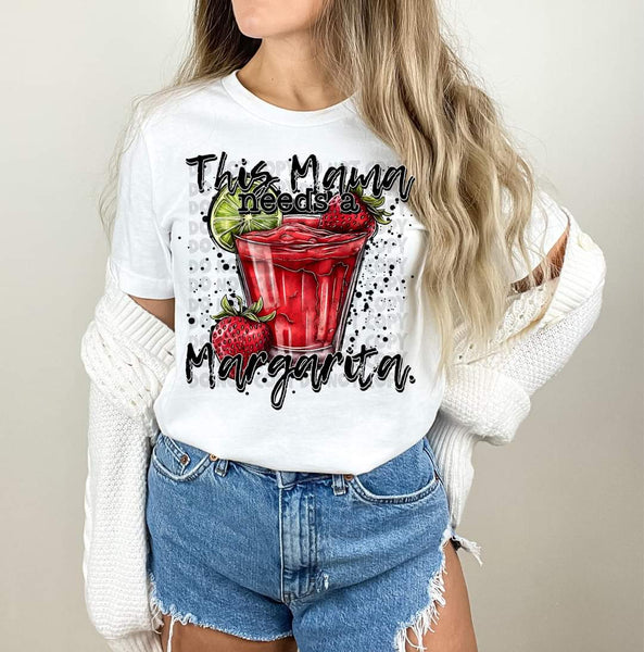This mama needs a margarita red drink DTF transfer