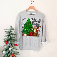 Stay cozy ( tree/presents/fireplace) 1199 DTF TRANSFER