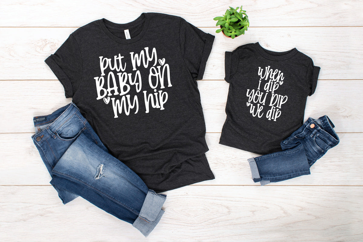 YOUTH When I dip you dip we dip WHITE screen print transfer