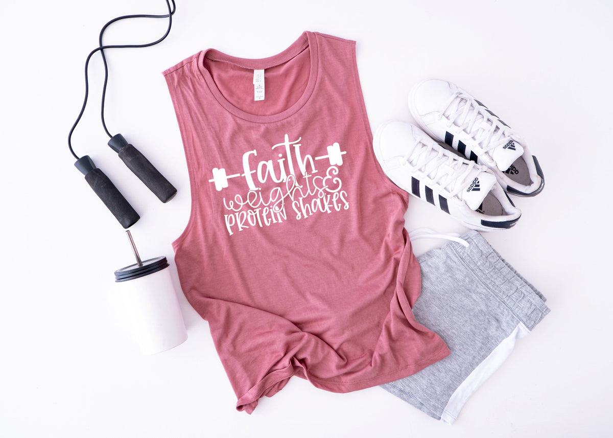 Faith weights and protein screen print transfer