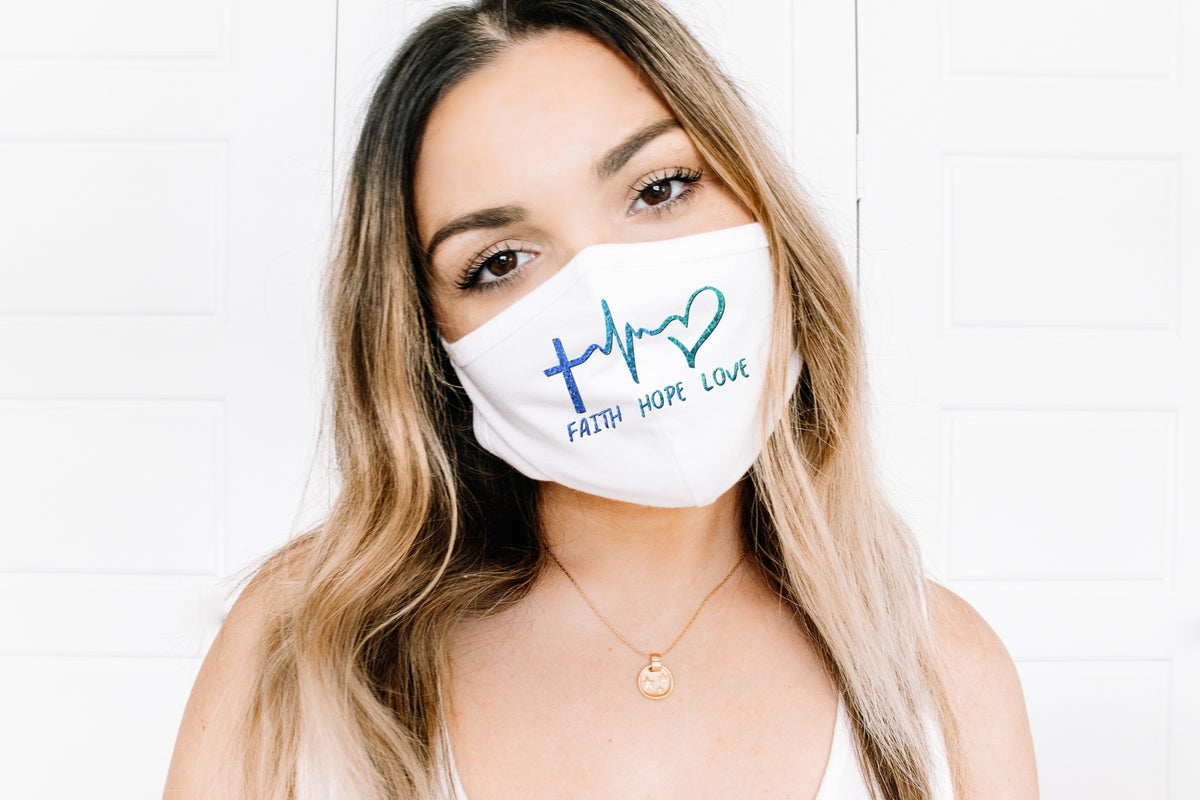 Faith hope love KOOZIE HIGH HEAT screen print transfer