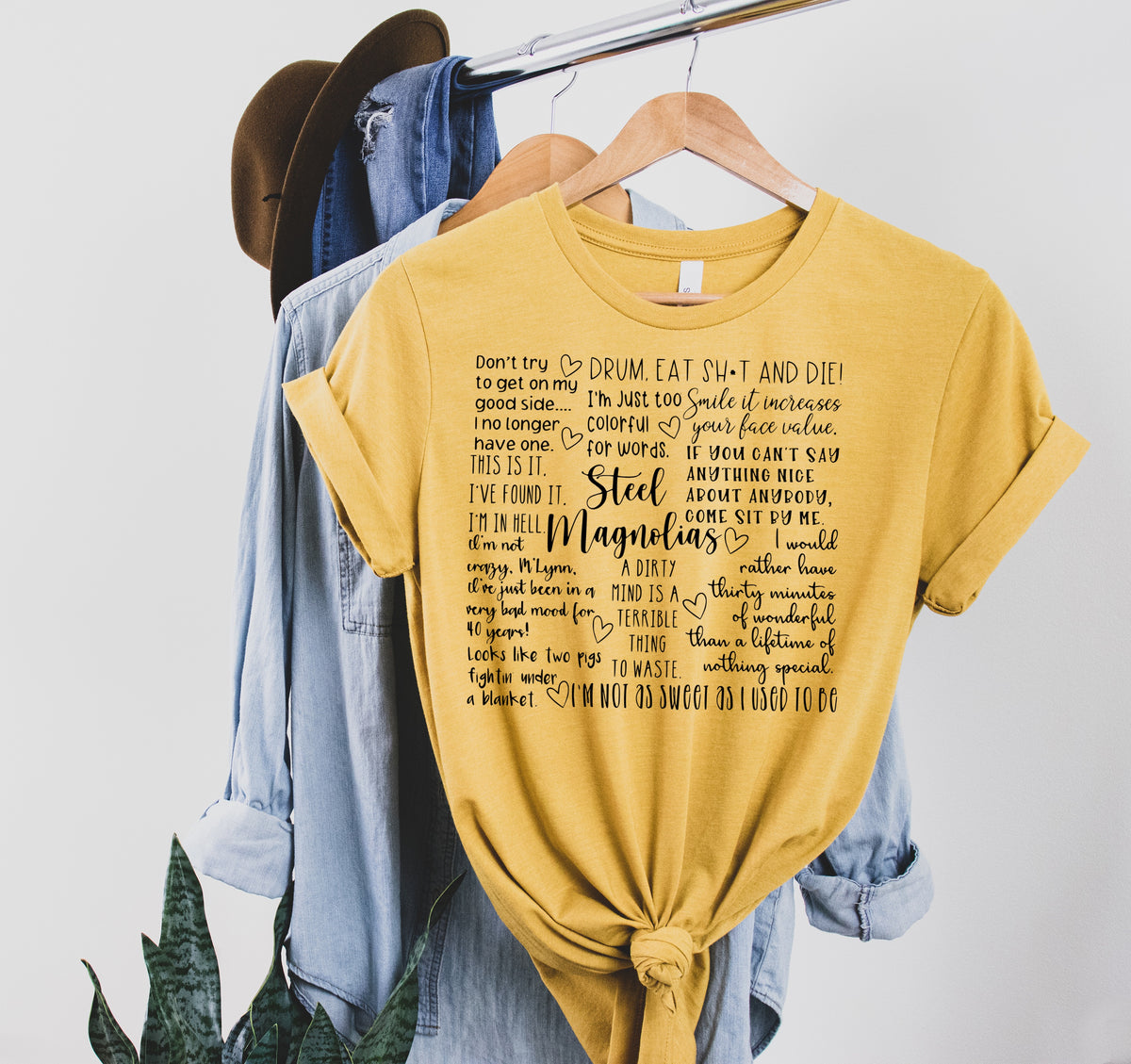 BLACK Steel magnolias subway screen print transfer