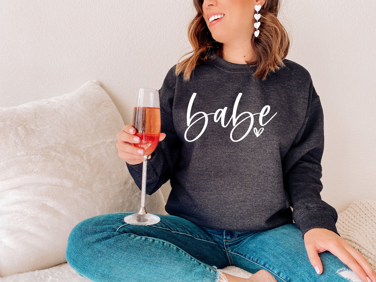 Babe WHITE screen print transfer