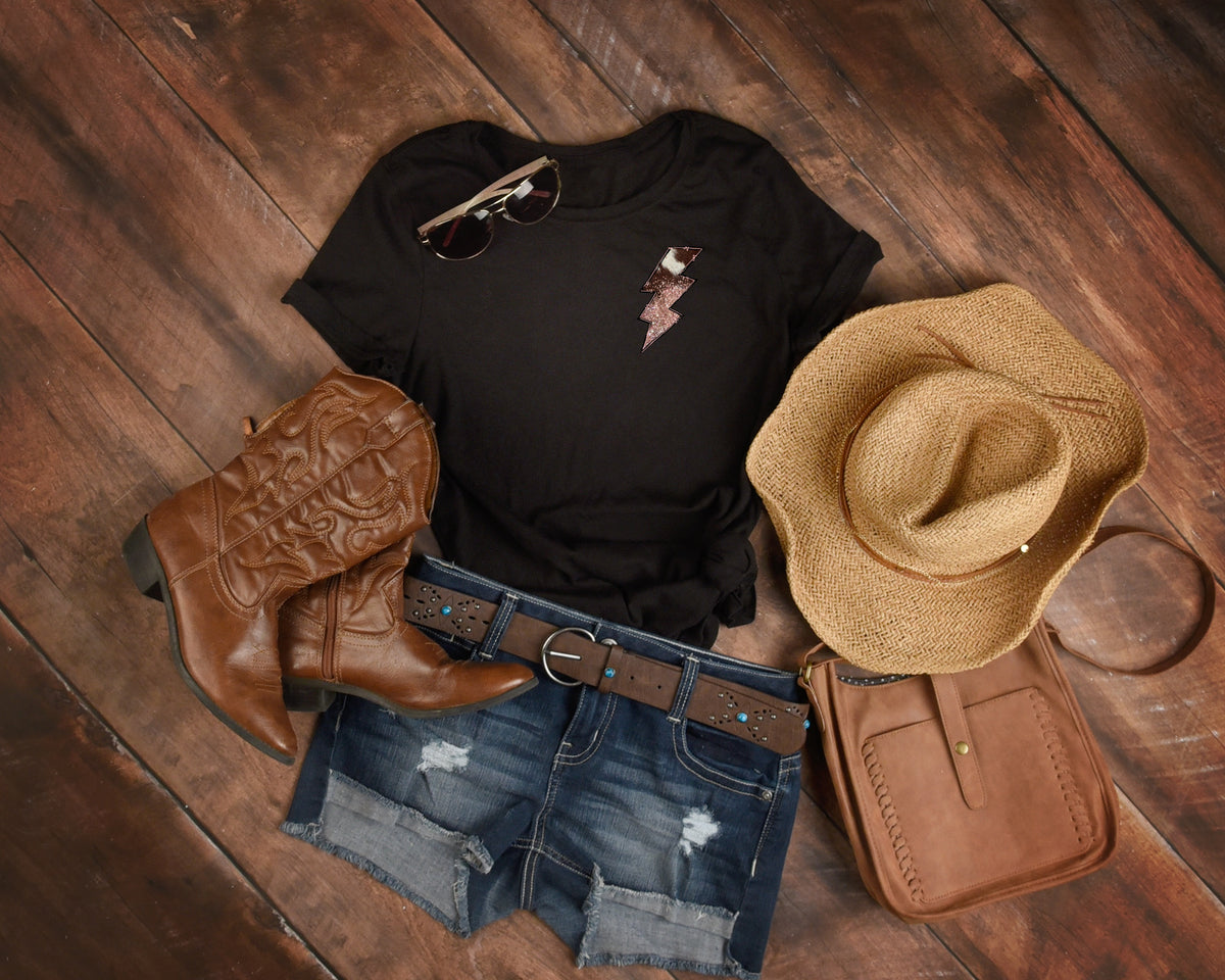 Cowhide print lightning bolt KOOZIE HIGH HEAT screen print transfer