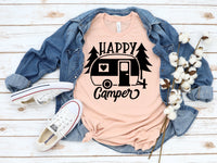 Happy camper (heart window) screen print transfer