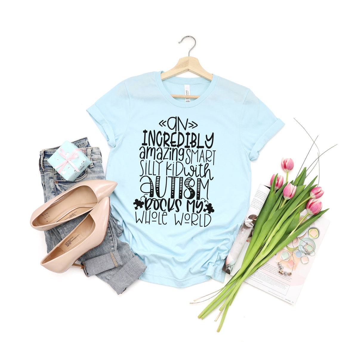 An incredibly amazing smart skilled kid with autism screen print transfer