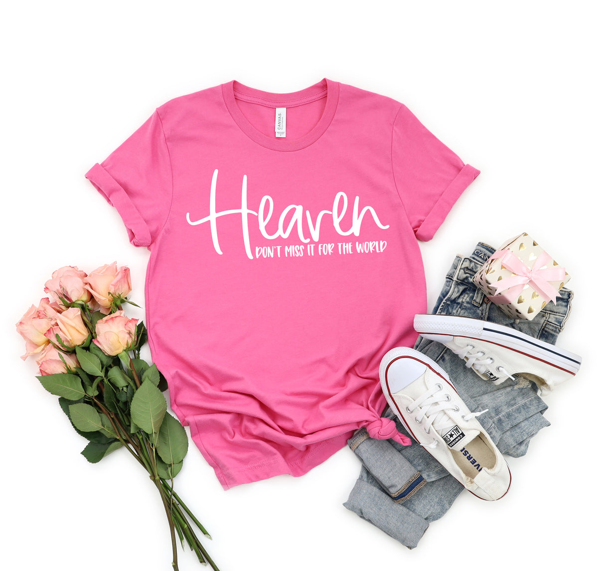 Heaven don't miss it for the world screen print transfer