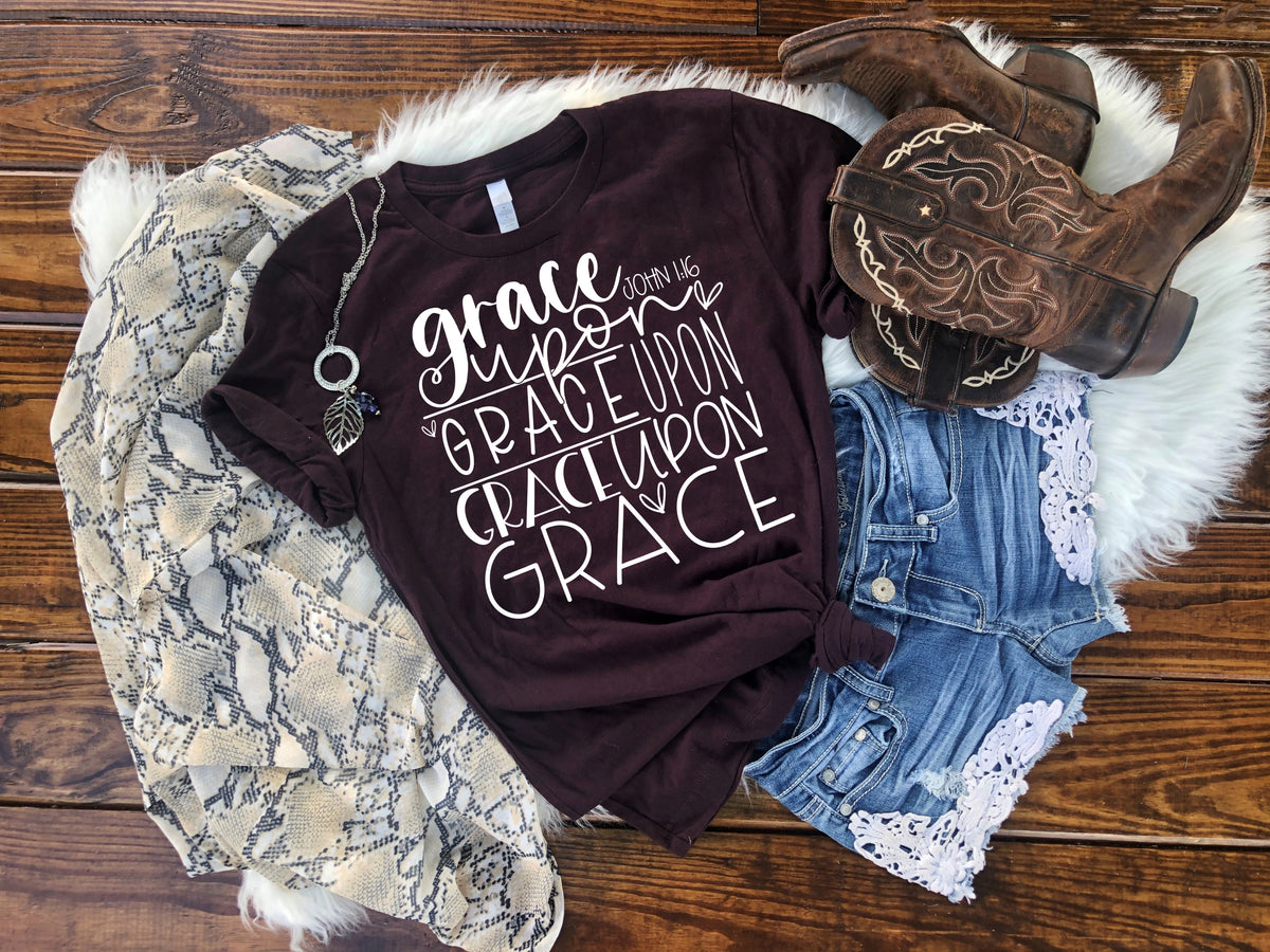 WHITE Grace upon grace John 1:16