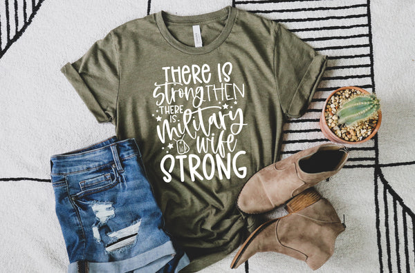 There is strong then there is military WIFE strong screen print transfer