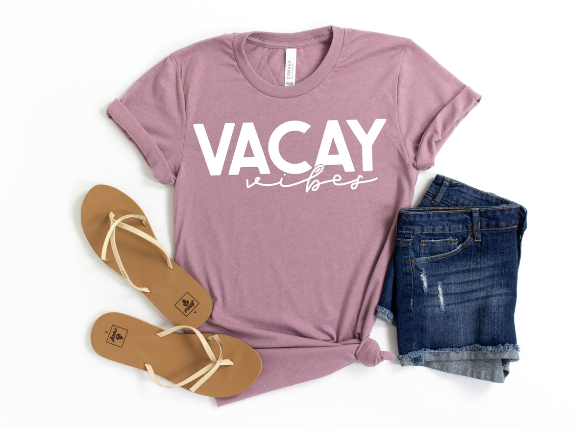 Vacay vibes screen print transfers