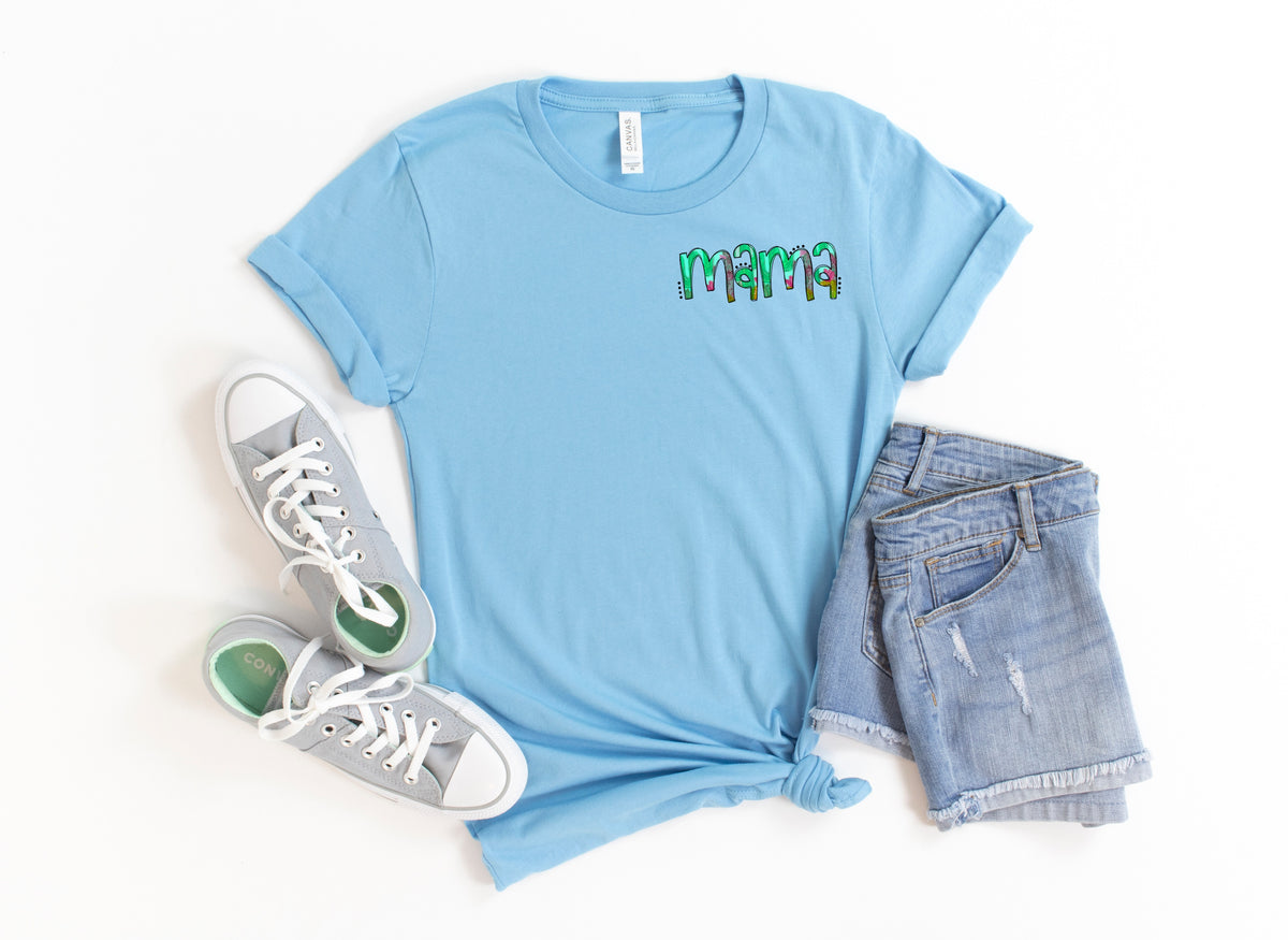 Mama western koozie HIGH HEAT screen print transfer