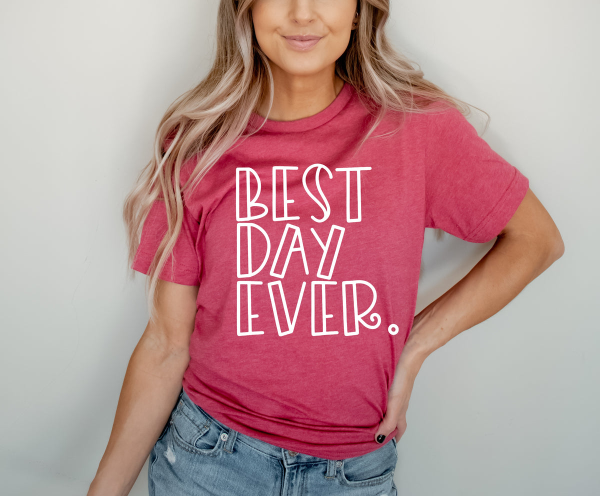 Best day ever. Screen print transfer