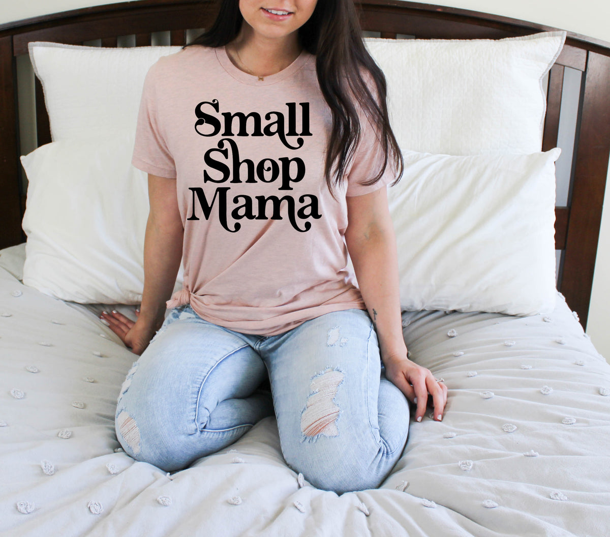 Small shop mama screen print transfer