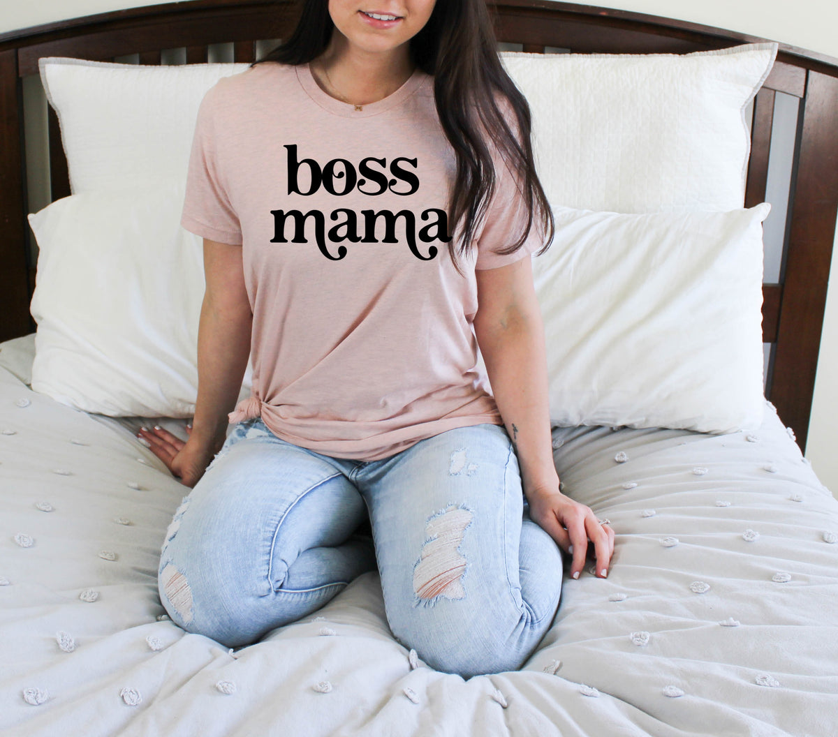 Boss mama screen print transfer