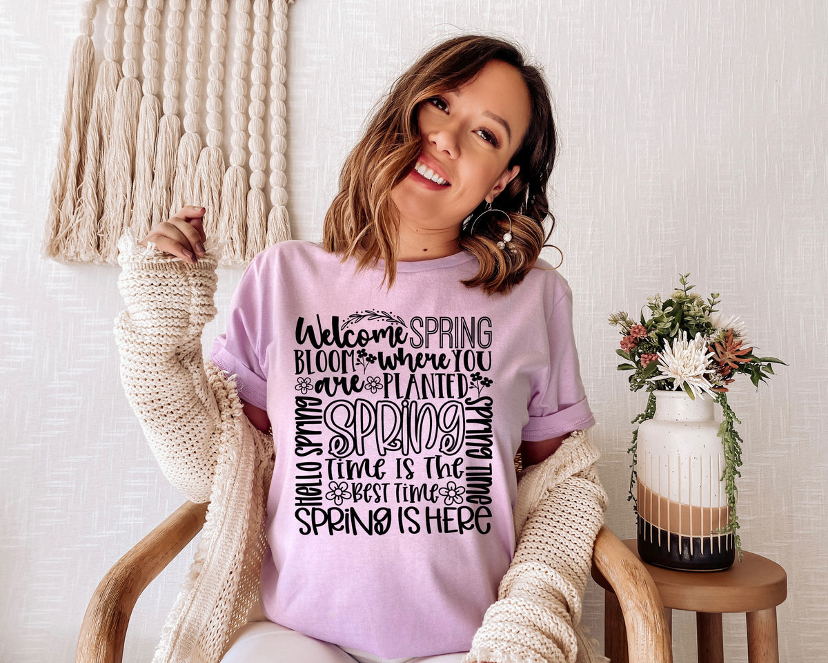 BLACK Spring subway screen print transfer