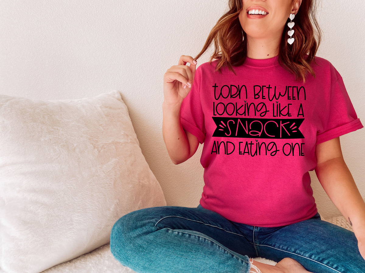 Torn between looking like a snack and eating one screen print transfer