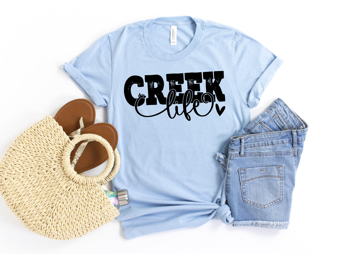 Black Creek life screen print transfer