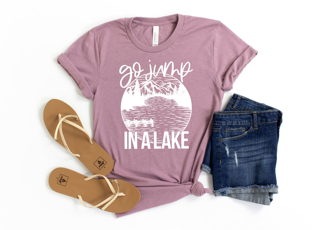 Go jump in a lake screen print transfer