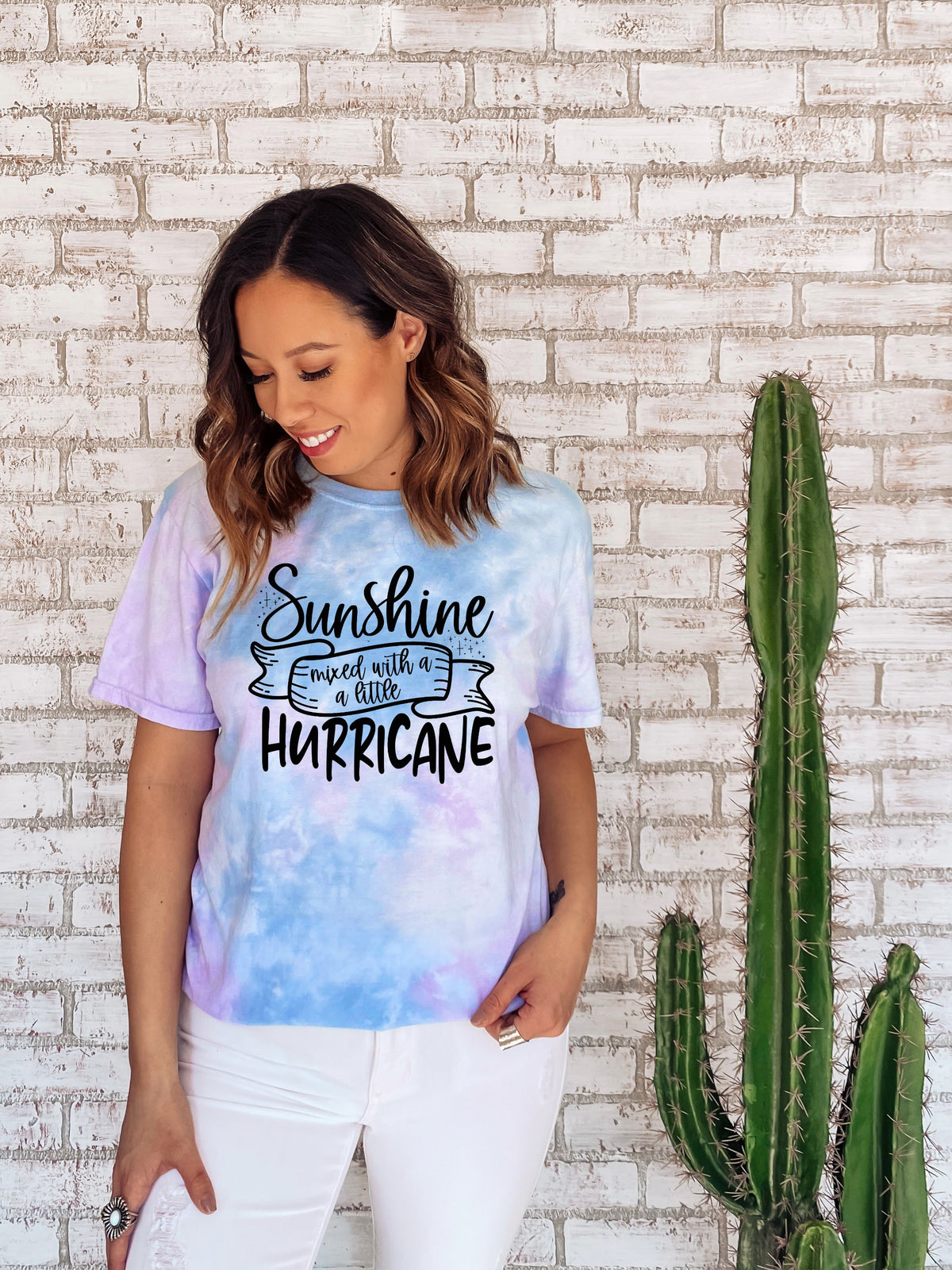 BLACK Sunshine mixed with a little hurricane screen print transfer