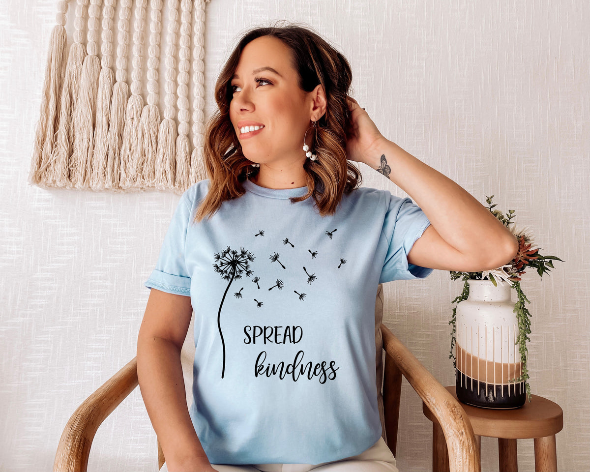 BLACK spread kindness screen print transfer