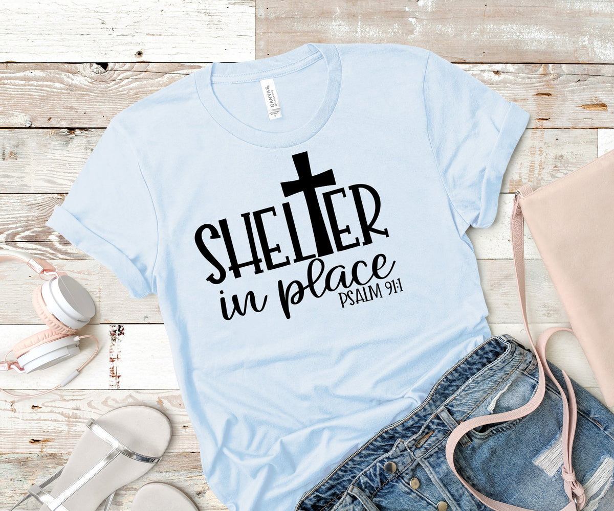 Shelter in place screen print