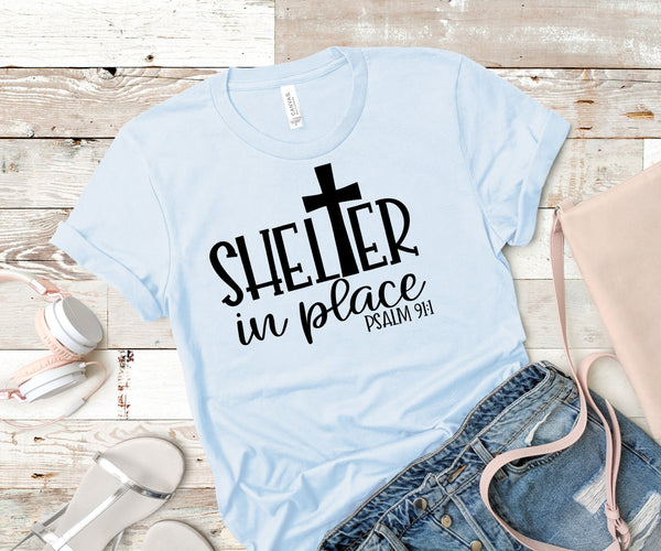 Shelter in place screen print