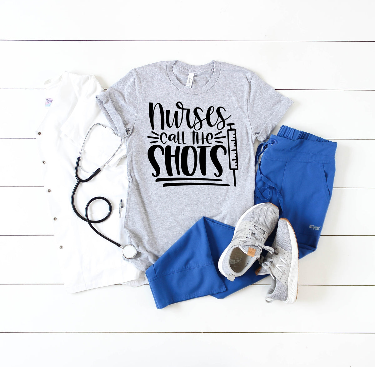 Nurses call the shots screen print transfer