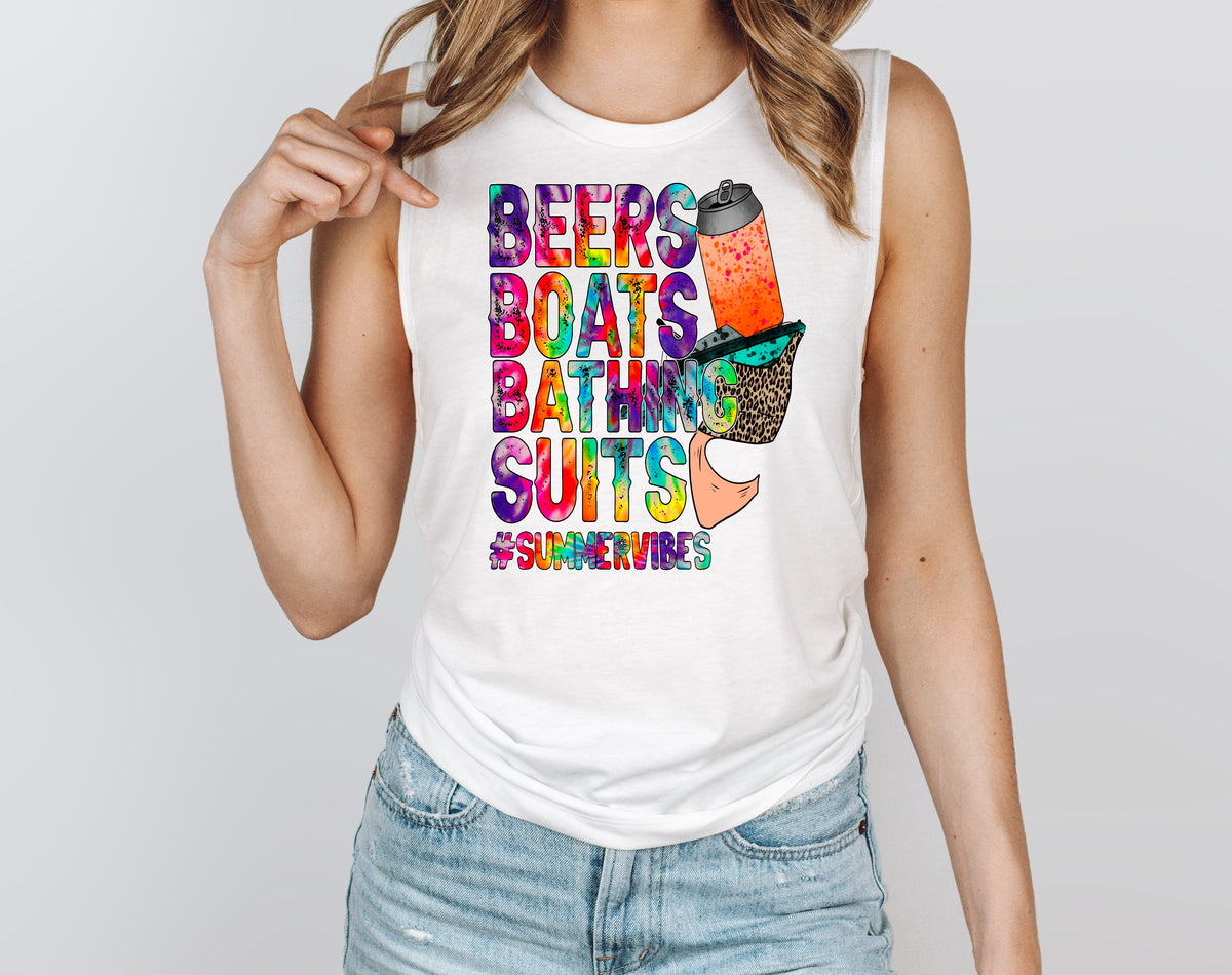 Beers boats bathing suits #summervibes HIGH HEAT screen print transfer