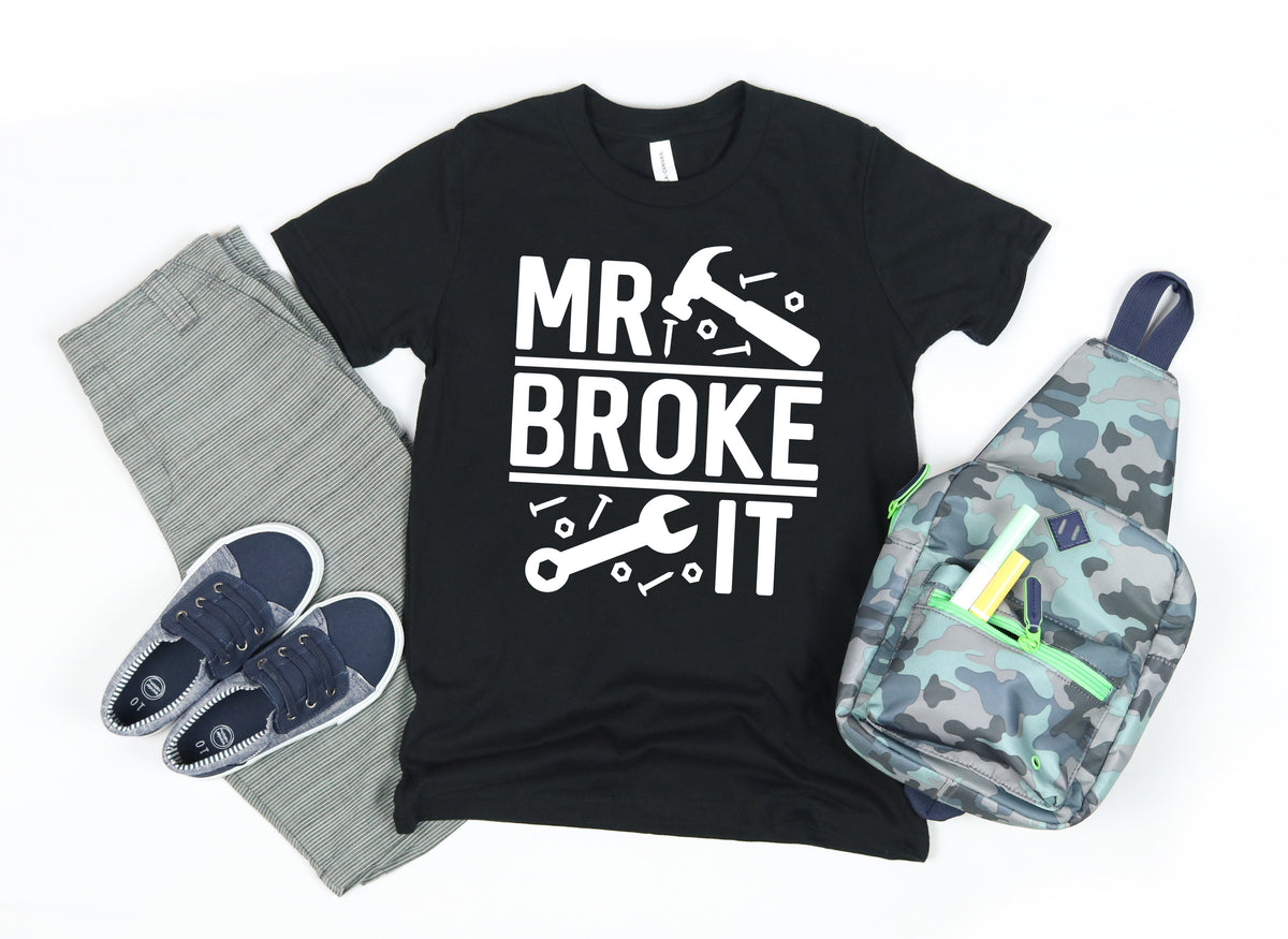 YOUTH Mr. Broke it screen print transfer