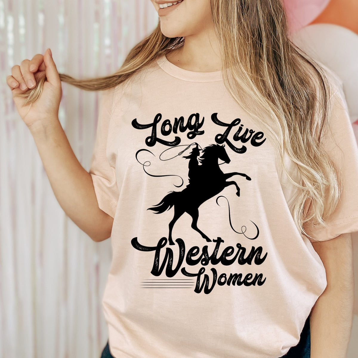 Long live Western Women screen print transfer