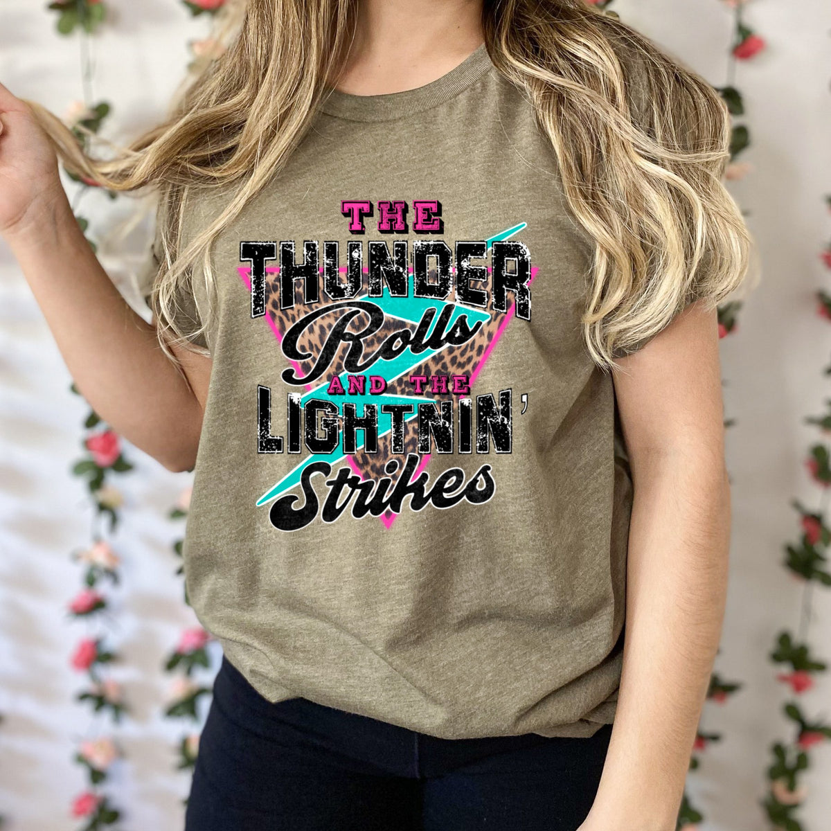 The thunder rolls and the lightnin' strikes HIGH HEAT screen print transfer