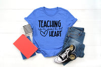 Teaching is a work of heart screen print transfer
