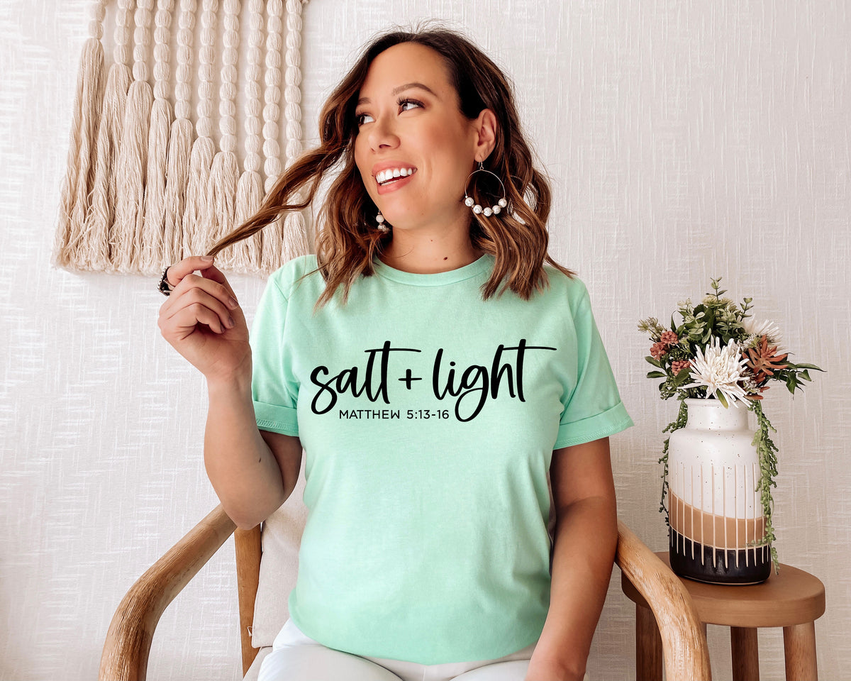 Salt + light screen print transfer