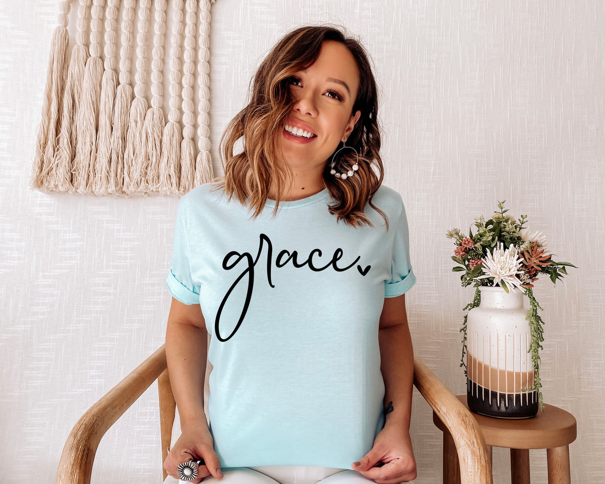 Grace screen print transfer