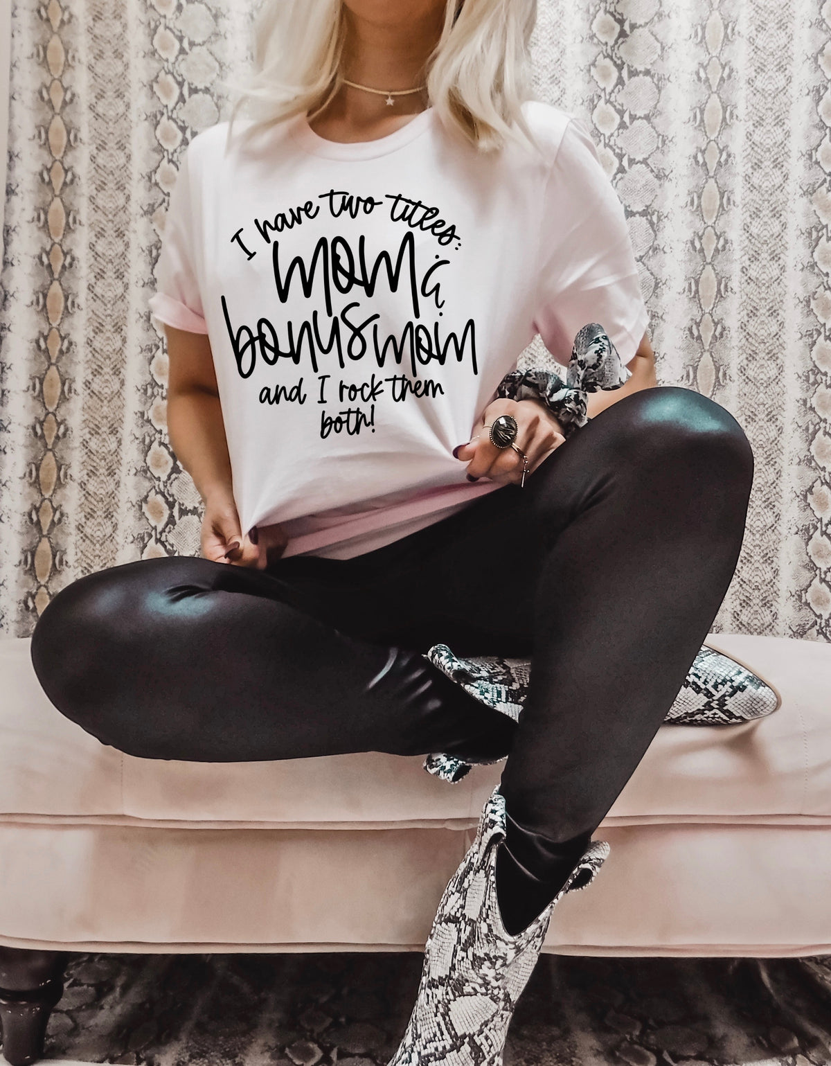 I have two titles mom & bonus mom and I rock them both screen print transfer