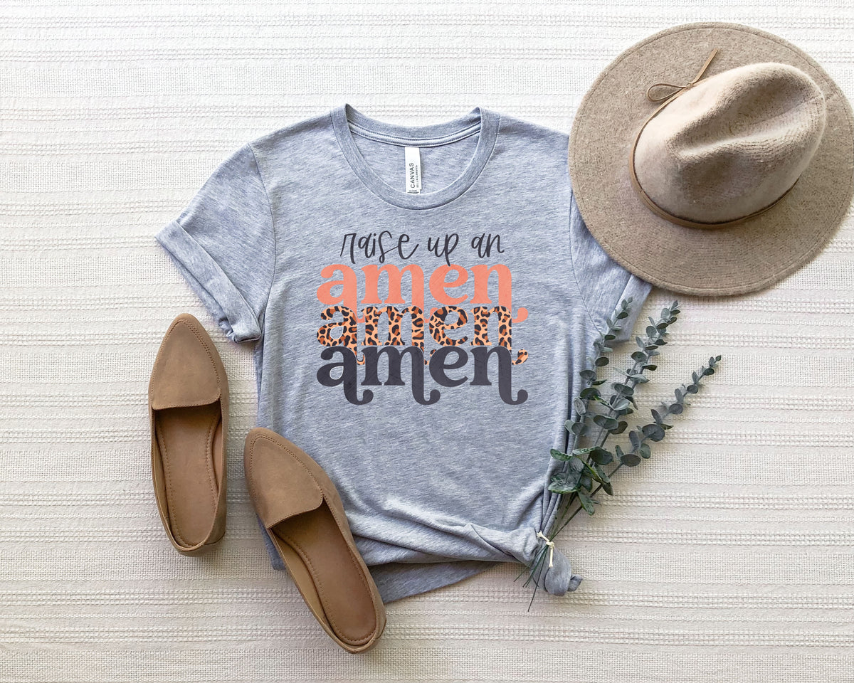 Rise up an amen (retro) HIGH HEAT screen print transfer