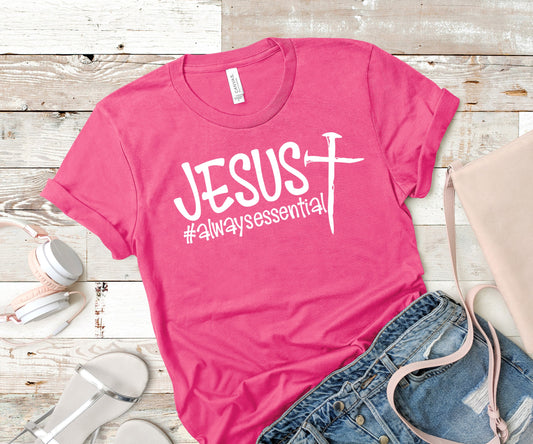 Jesus #always essential white screen print transfers