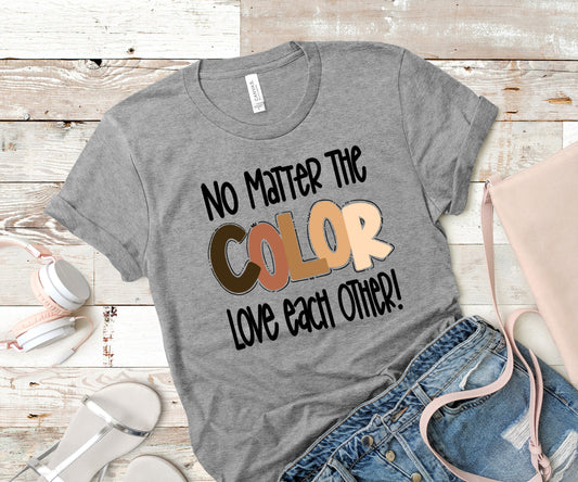 No matter the color screen print transfers