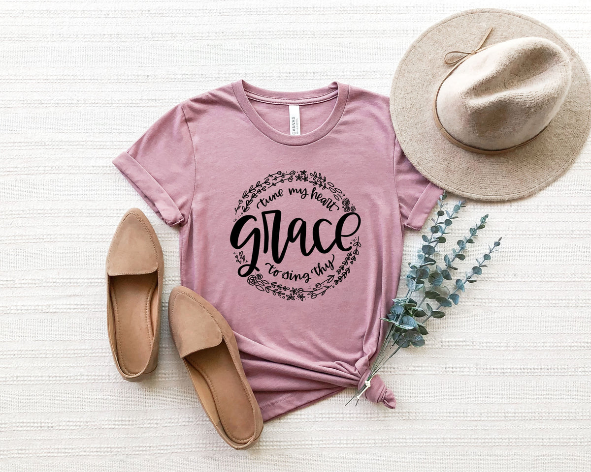 Grace (circle) screen print transfer