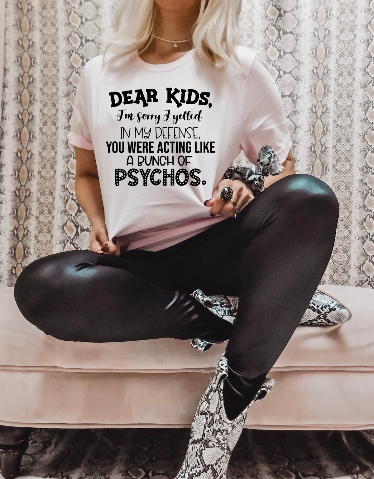 Dear kids I'm sorry I yelled screen print transfer