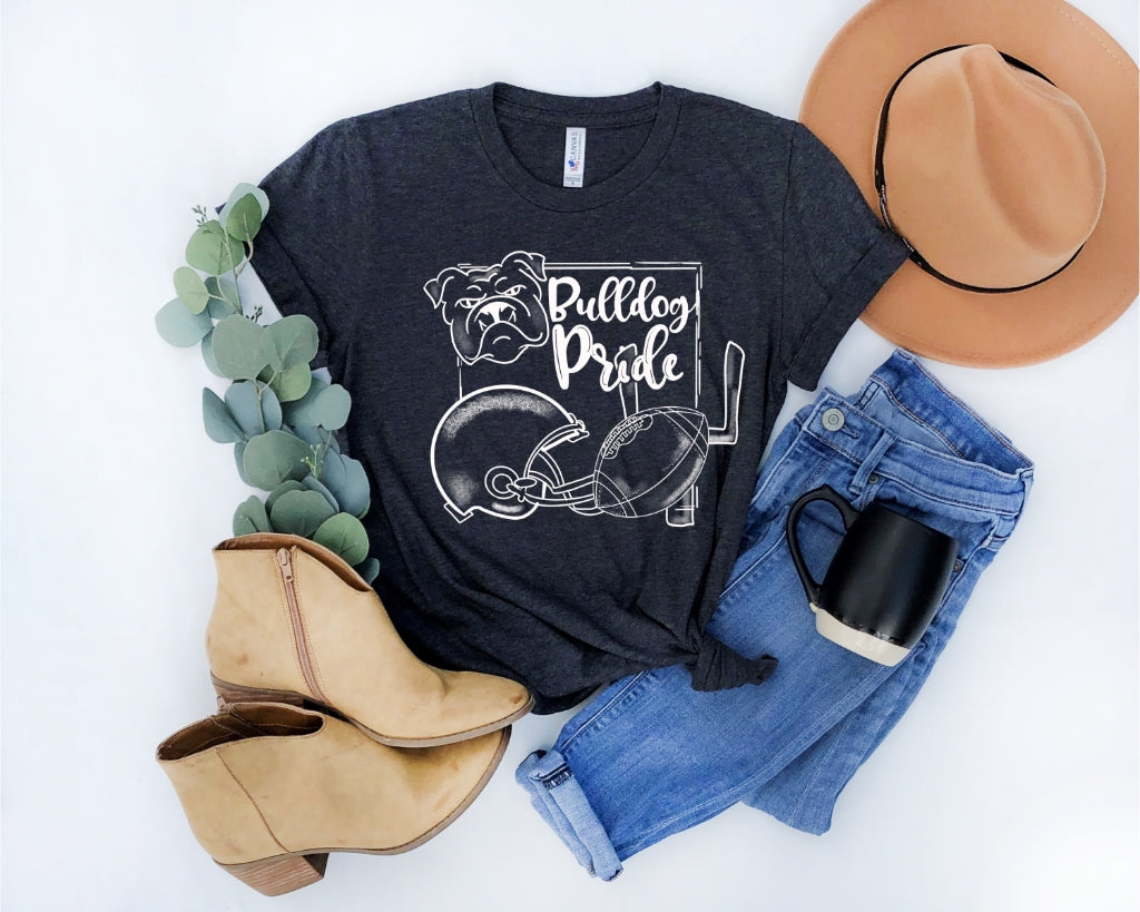 Bulldog pride screen print transfer