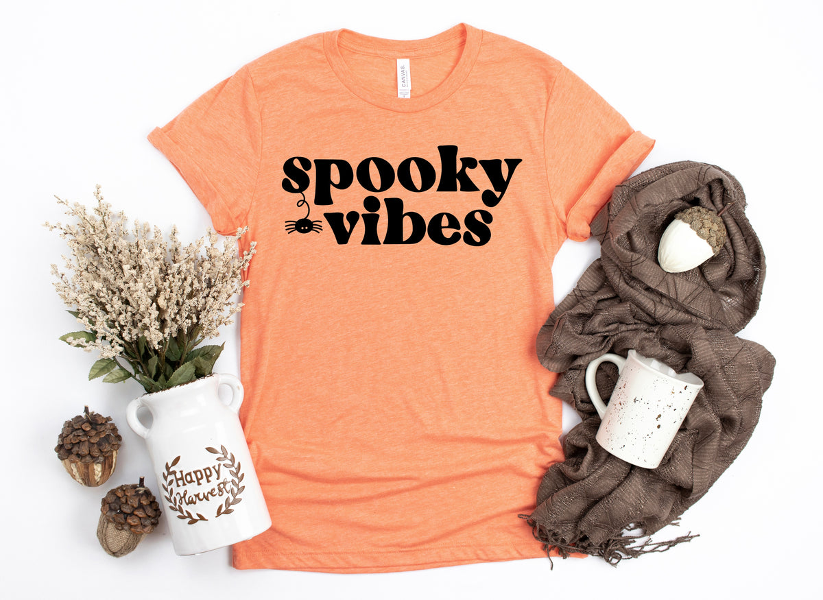 Spooky vibes BLACK screen print transfer